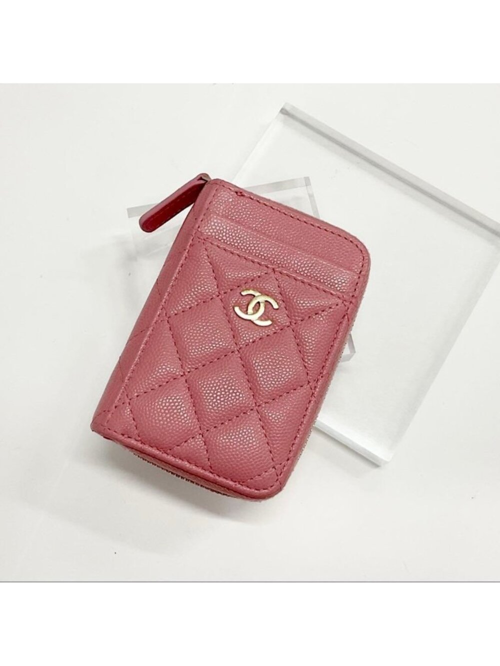 Chanel CC Logo Quilted Classic Wallet Coin Purse Card Case